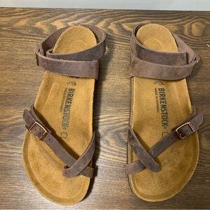 Birkenstock Womens Yara 39 Brown Strappy Sandals